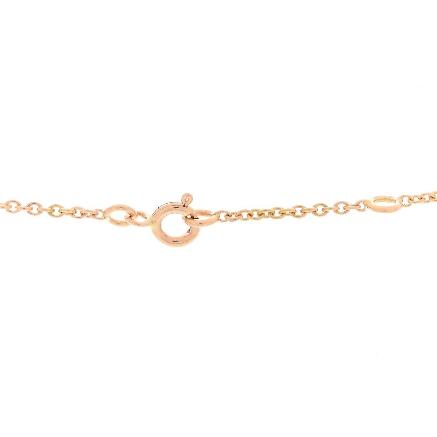 Hermes 18K Rose Gold Diamond Kelly Amulette Pendant Necklace 3 of 3