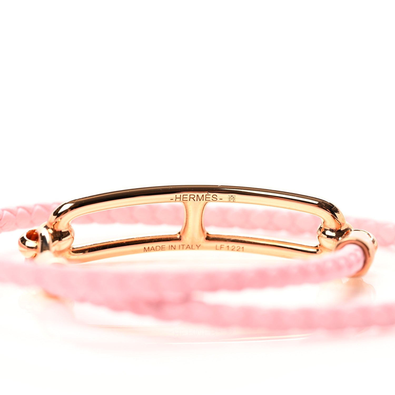 Hermes Swift Roulis Double Tour Bracelet T3 Rose Sakura 4 of 5