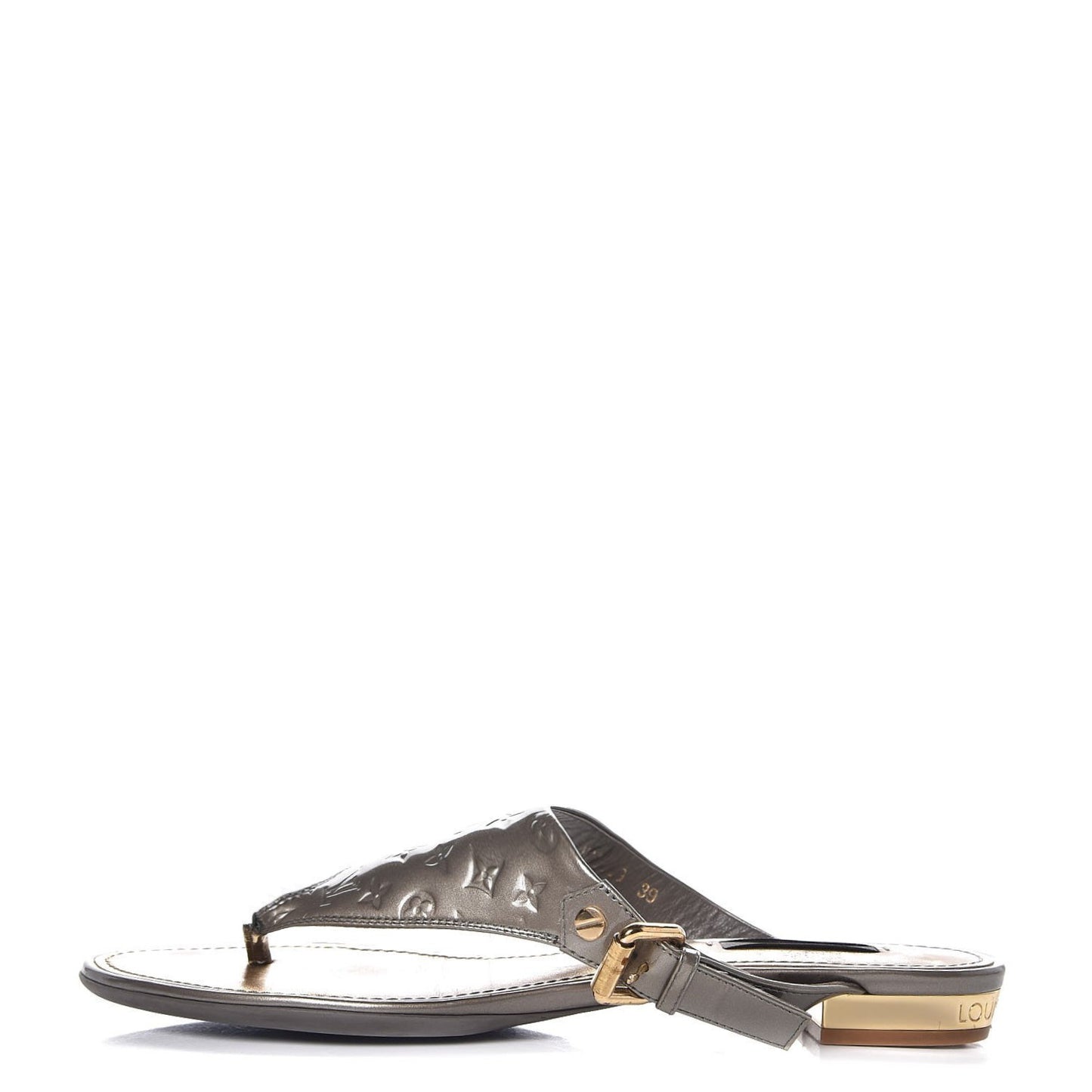 Vernis No Doubt Thong Sandals 39 Gris Art Deco