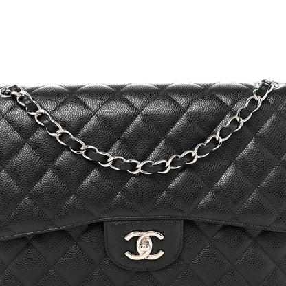 Chanel Caviar Quilted Jumbo Double Flap Black 8 of 12