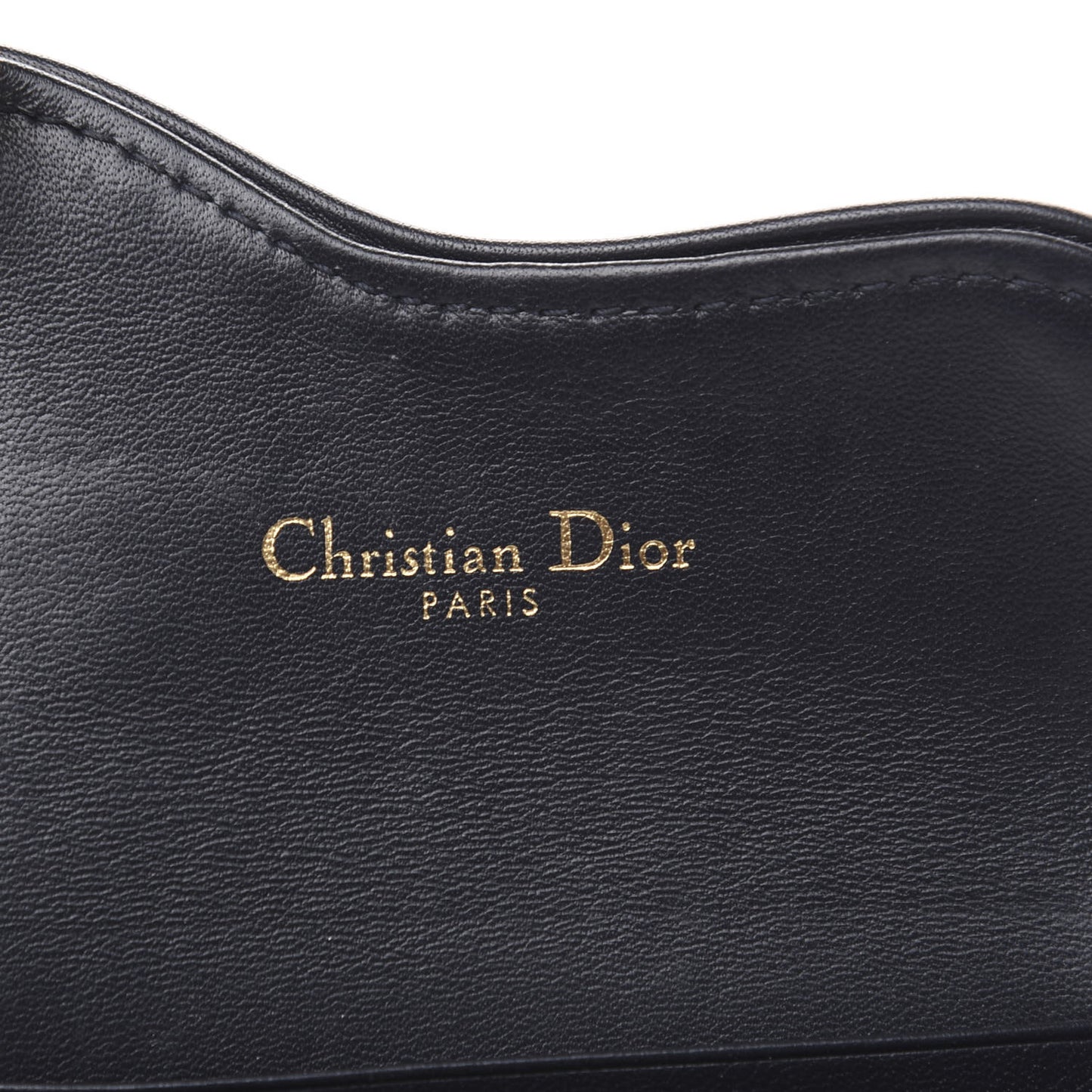 Oblique Saddle Card Holder Blue