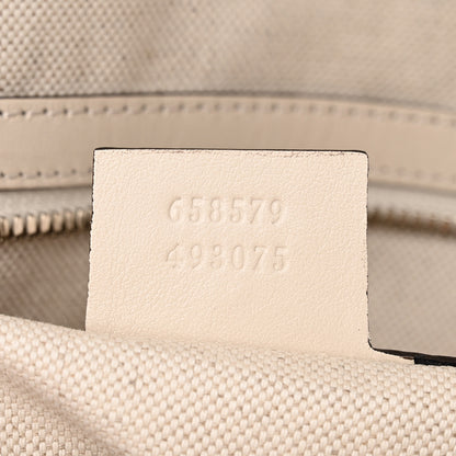 Gucci Calfskin GG Tennis Embossed Backpack Mystic White Black 7 of 11