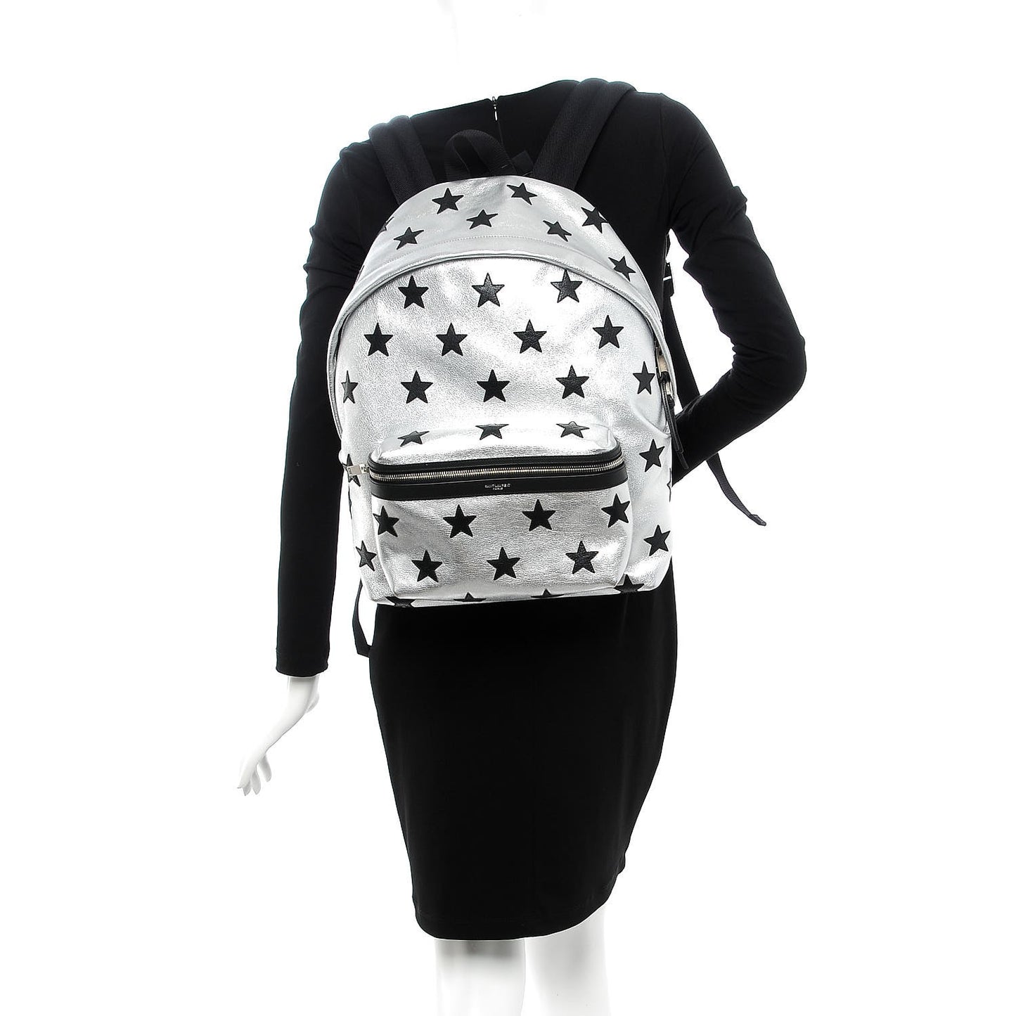 Metallic Buffalo Star Hunting Backpack Silver Black