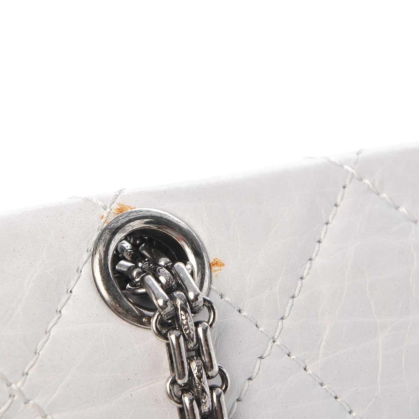 Aged Calfskin 50th Anniversary 2.55 Reissue 227 White