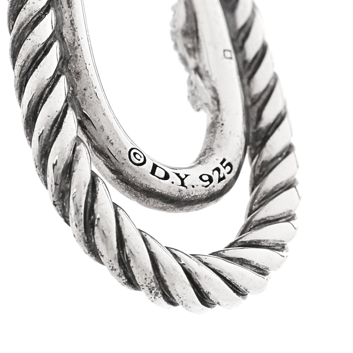 Sterling Silver Diamond X Drop Earrings