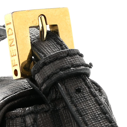 Fendi Zucchino Spalmati Forever Mini Mama Baguette Moro Black 13 of 14