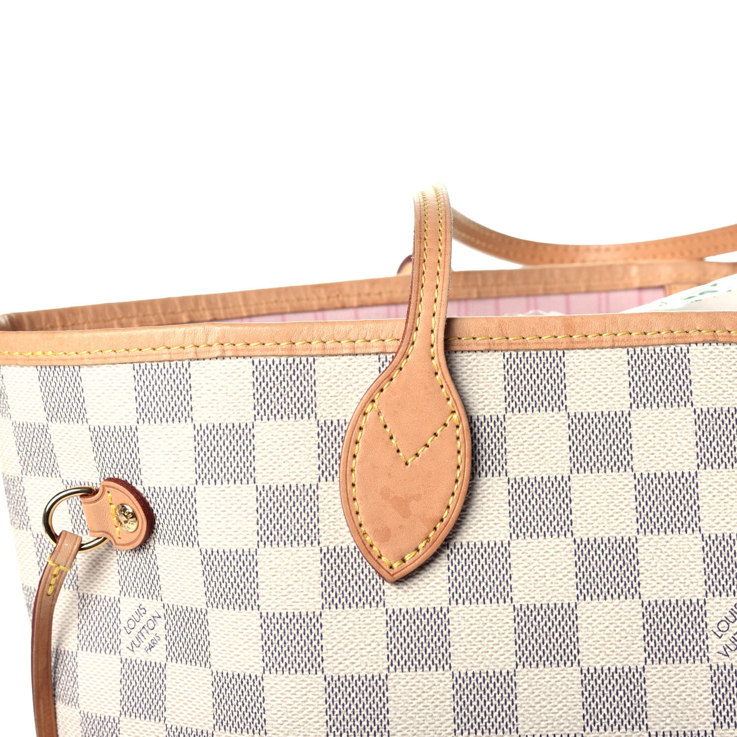 Damier Azur Neo Neverfull MM Rose Ballerine