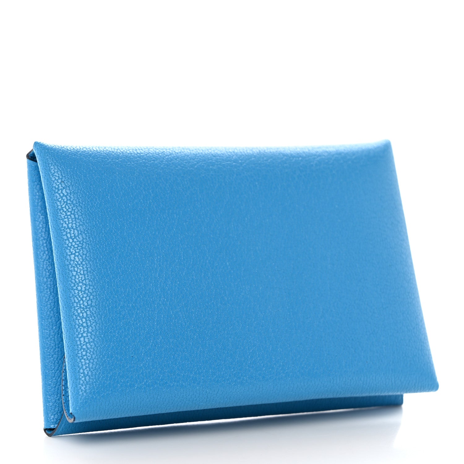 Hermes Chevre Mysore Calvi Duo Card Case Bleu Frida 3 of 7