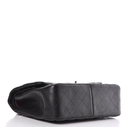 Chanel Lambskin Quilted Jumbo Double Flap Black 4 of 26