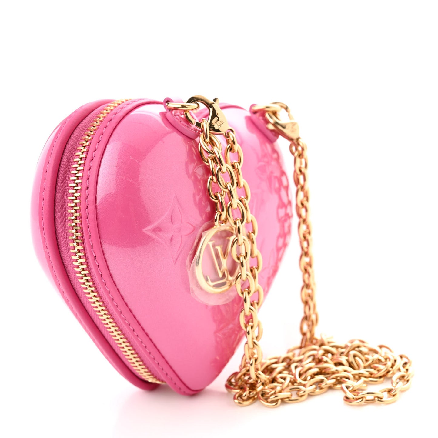 Vernis Keep My Heart Chain Bag Neon Pink