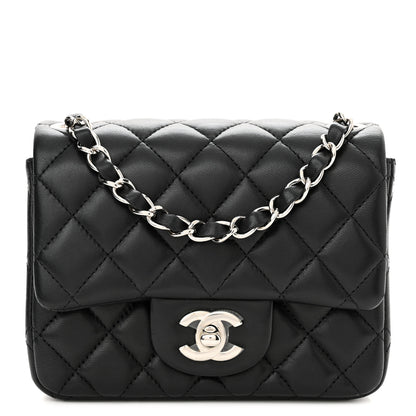 Chanel Lambskin Quilted Mini Square Flap Black 1 of 11