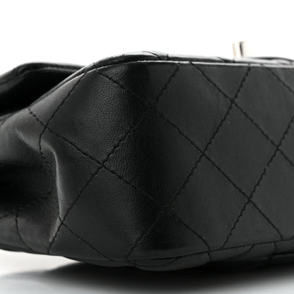 Chanel Lambskin Quilted Mini Rectangular Flap Black 9 of 11