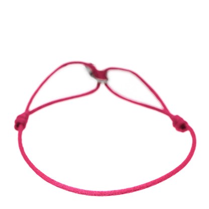 Louis Vuitton X UNICEF Sterling Silver Lockit Bracelet Neon Pink 2 of 4