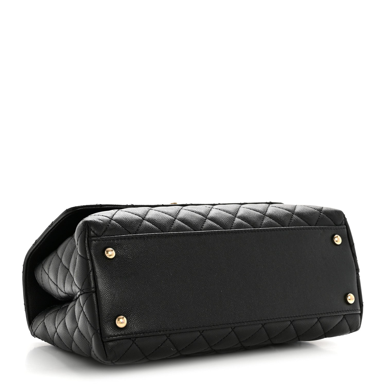 Chanel Caviar Quilted Small Coco Handle Flap Black 4 of 14