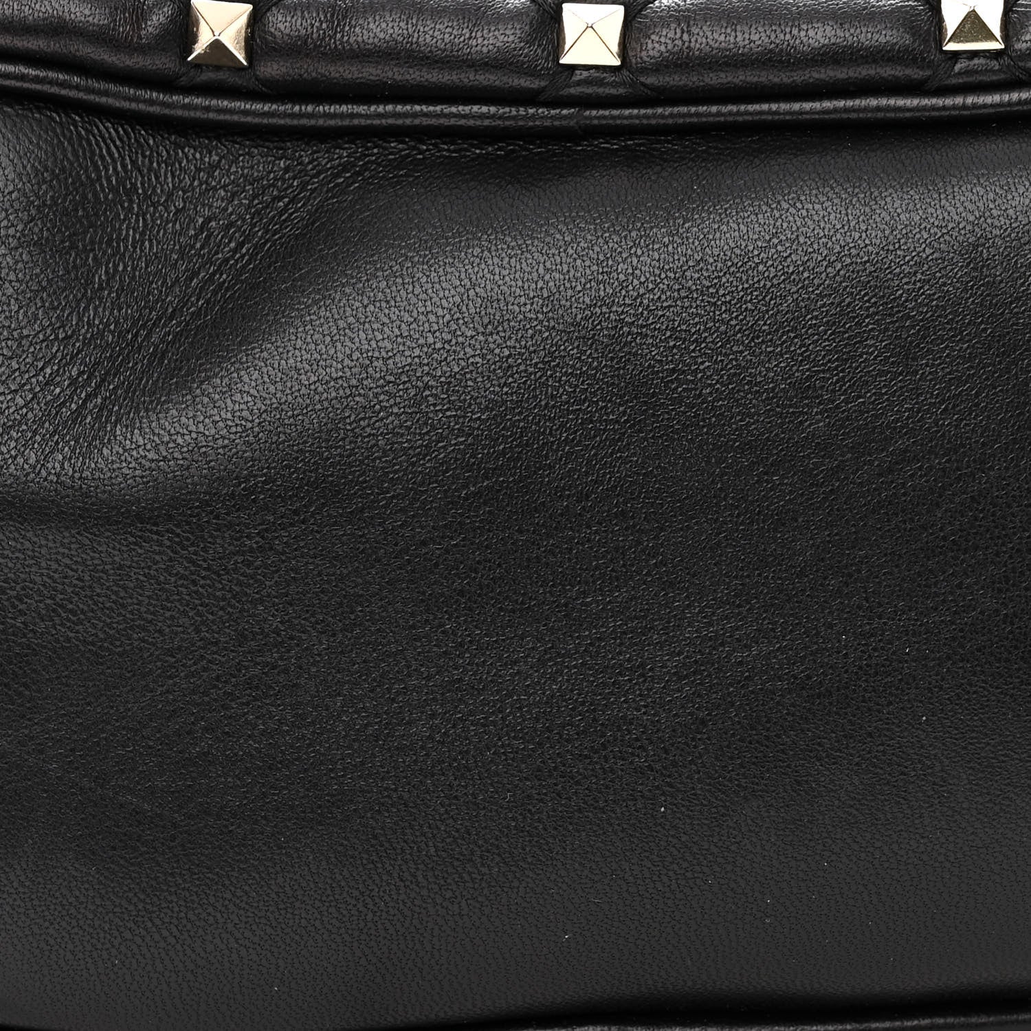 Valentino Garavani Nappa Rockstud Spike Double Zip Camera Crossbody Bag Black 13 of 14