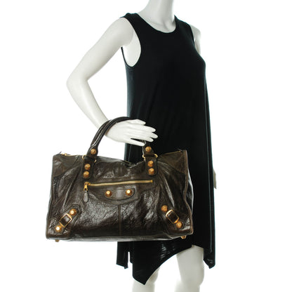 Balenciaga Chevre Giant 21 Gold Hardware Work Vert Fonce 2 of 10