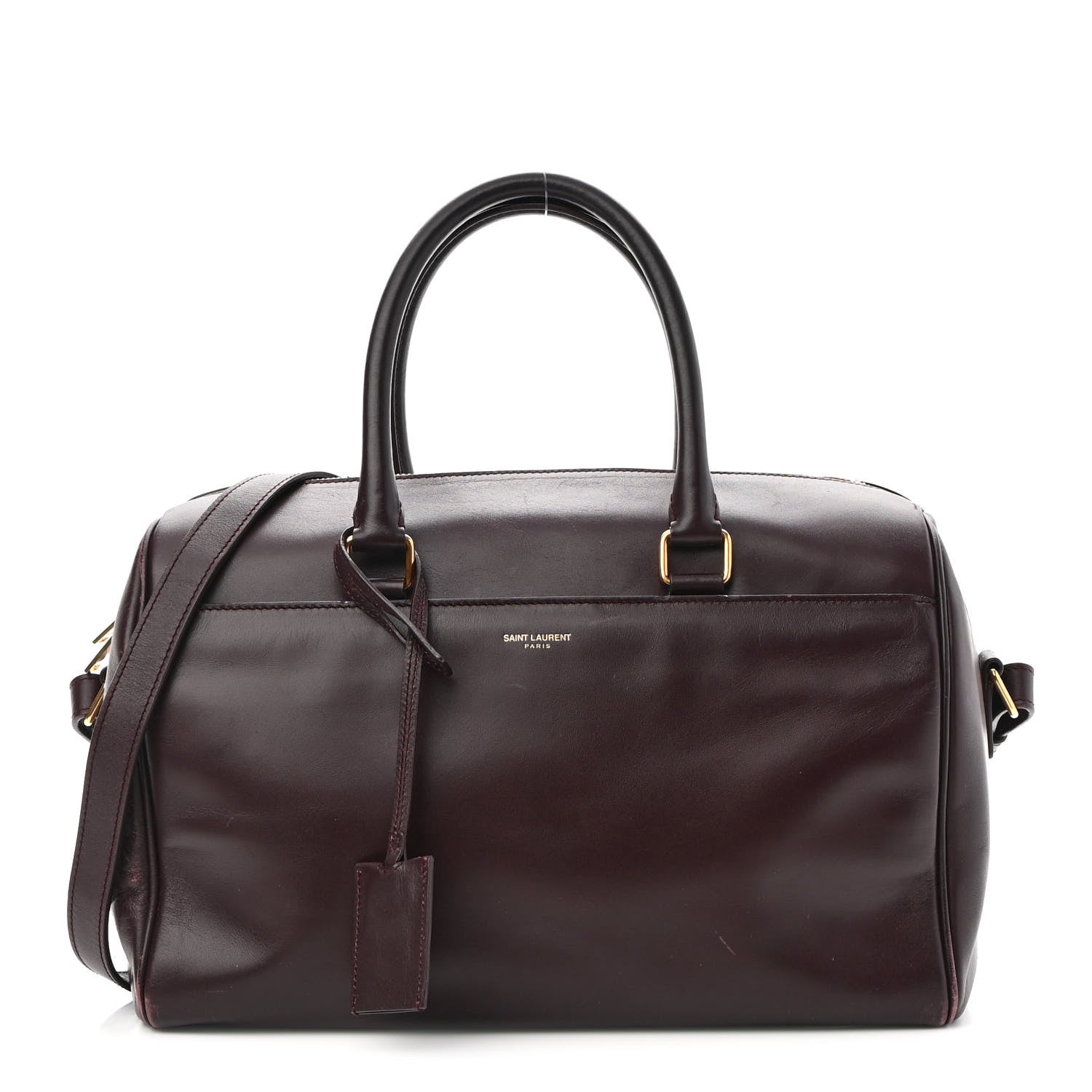 Saint Laurent Calfskin Classic Duffle 6 Amarena 1 of 13