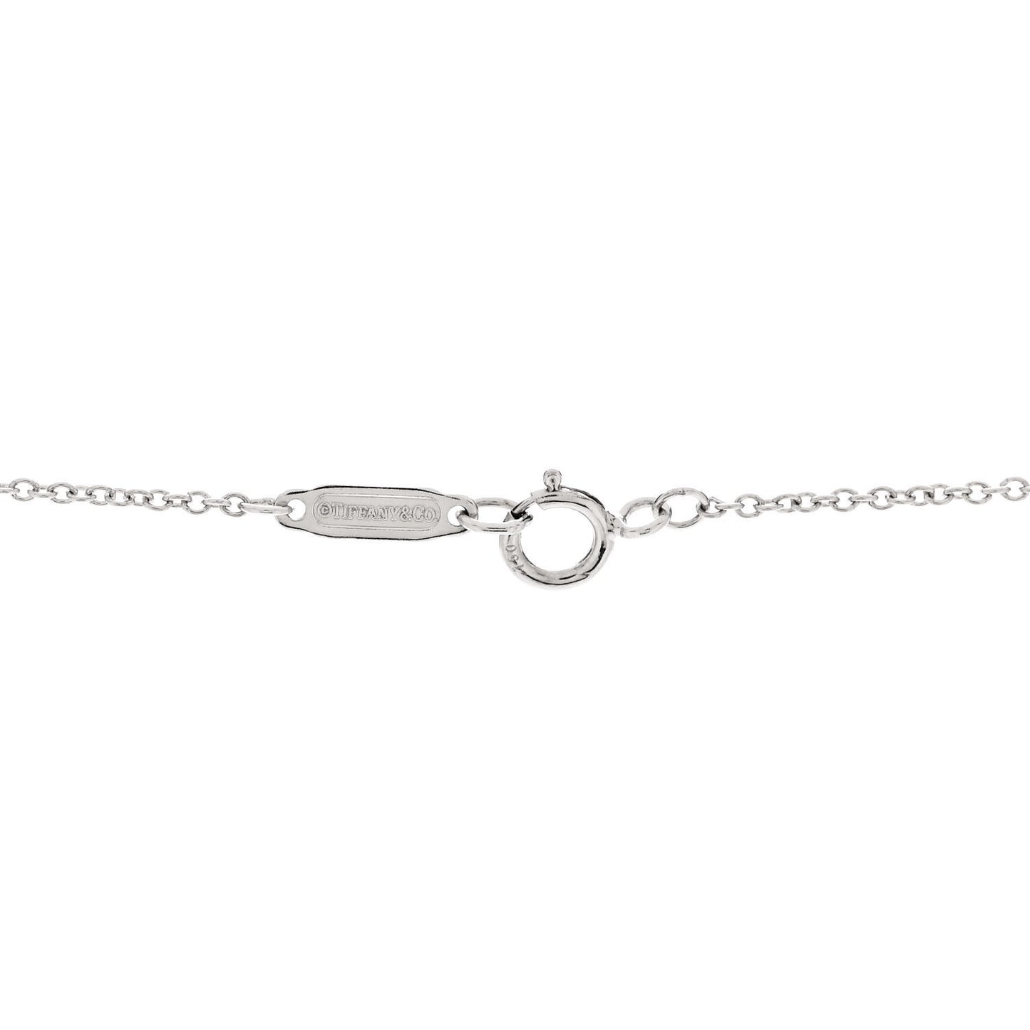18K White Gold Diamond Atlas Key Pendant Necklace