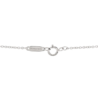 Tiffany 18K White Gold Diamond Atlas Key Pendant Necklace 5 of 7