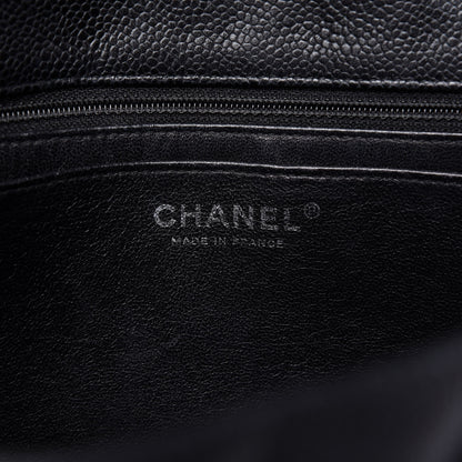 Chanel Caviar Quilted Jumbo Single Flap Black 9 of 11