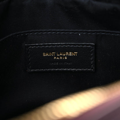 Saint Laurent Calfskin Matelasse Monogram Lou Camera Bag Dark Legion Red 5 of 8