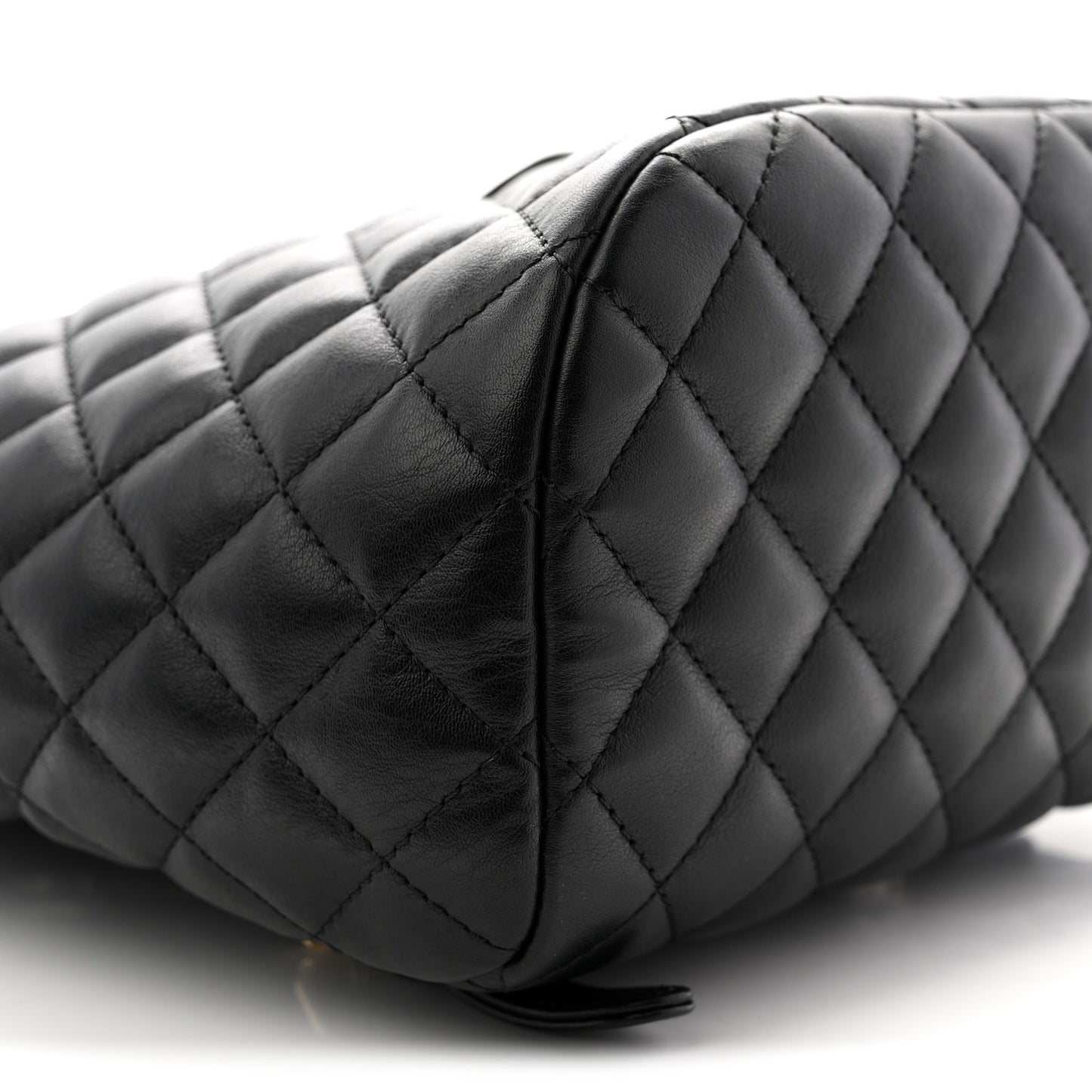 Lambskin Quilted Small Urban Spirit Backpack Black