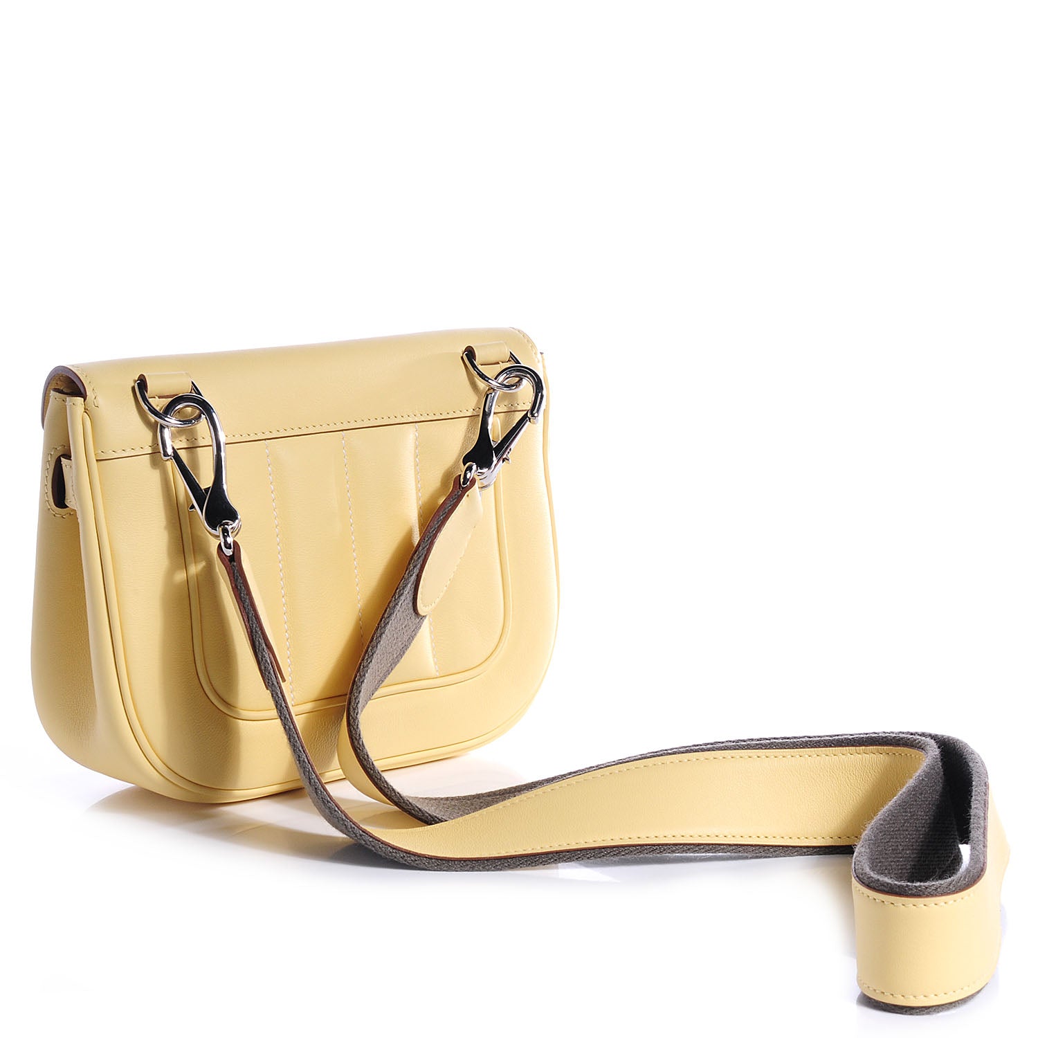 Hermes Veau Swift Mini Sac Berline Jaune Poussin 7 of 14