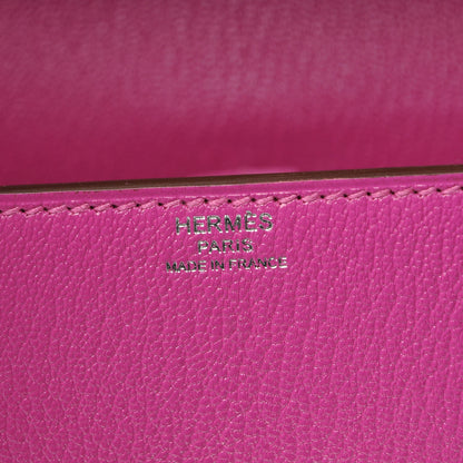 Hermes Chevre Mysore Cinhetic Boxy Top Handle Bag Magnolia 6 of 7