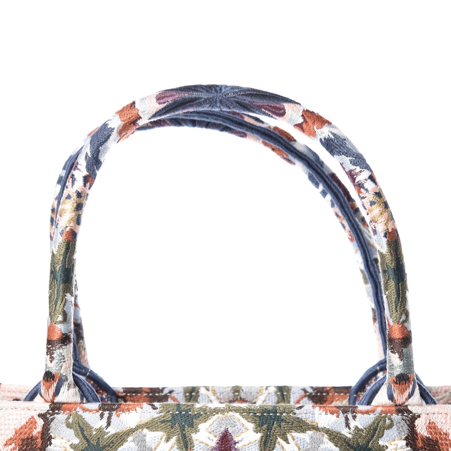 Canvas Embroidered KaleiDioroscopic Book Tote Multicolor