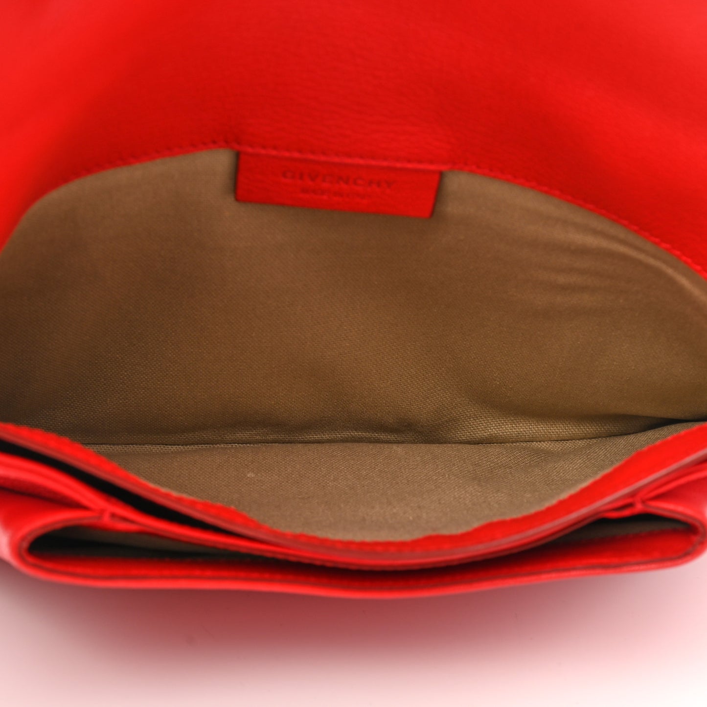 Sugar Goatskin Medium Antigona Envelope Clutch Red