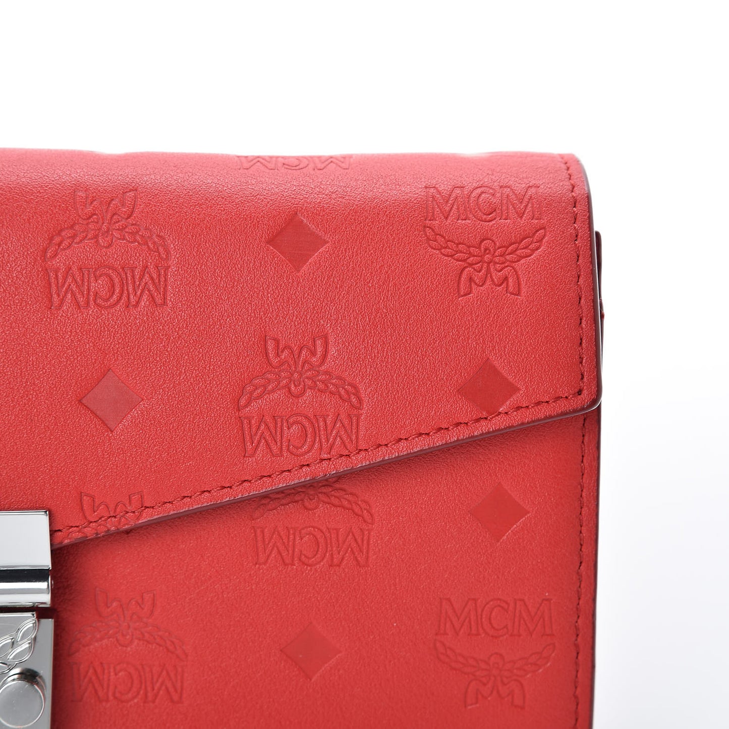 Calfskin Ottomar Large Patricia Wallet On Chain Red