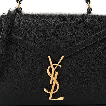 Saint Laurent Grain de Poudre Mini Classic Monogram Cassandra Top Handle Black 7 of 9