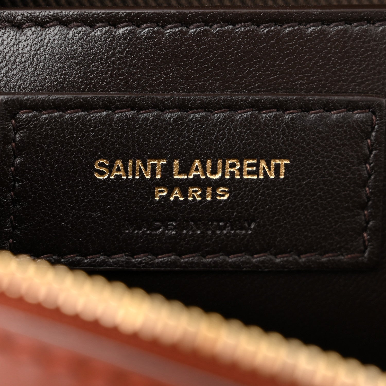 Saint Laurent Canvas Smooth Calfskin Le Monogramme Coeur Crossbody Chestnut 6 of 10