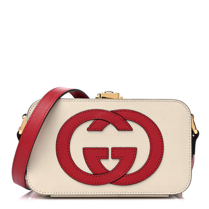 Gucci Vitello Eclipse Mini Interlocking G Shoulder Bag Mystic White Hibiscus Red 1 of 11