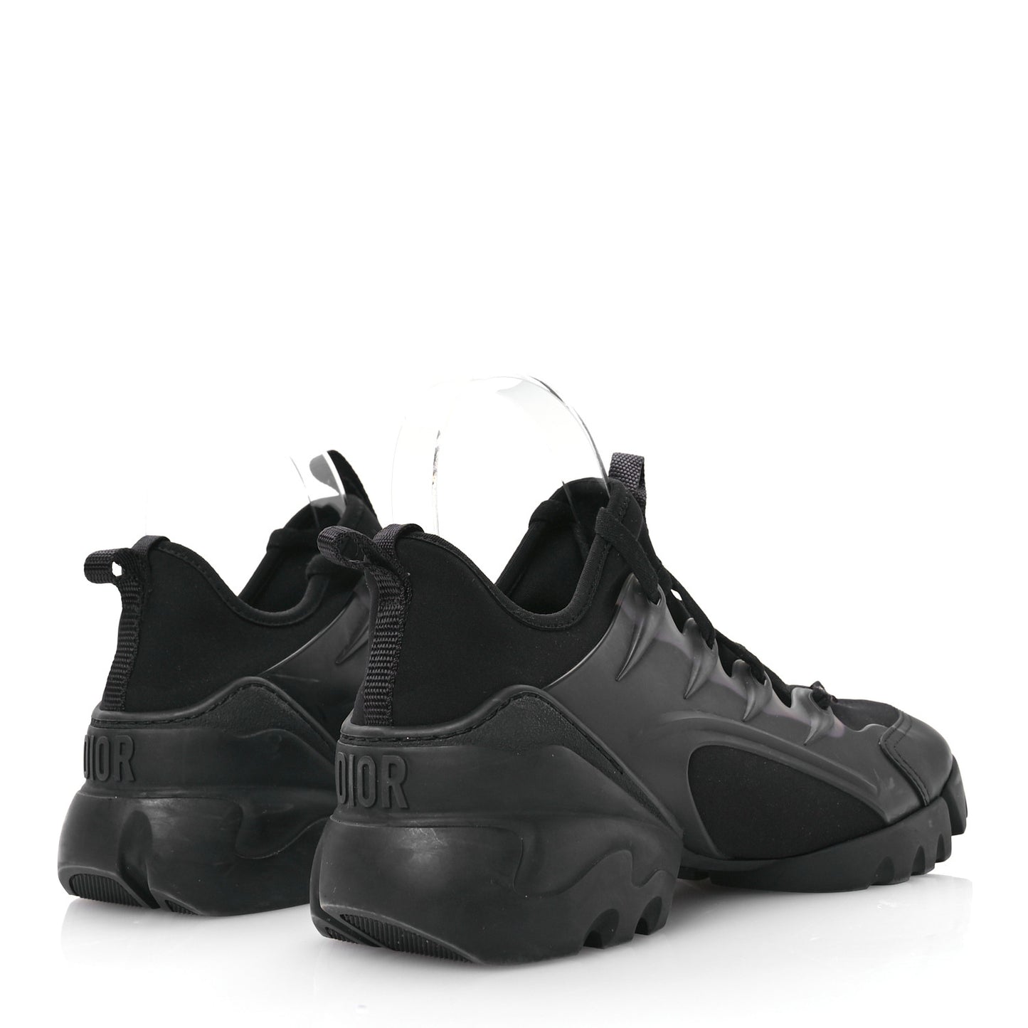 Neoprene Rubber Womens D-Connect Sneakers 37.5 Black