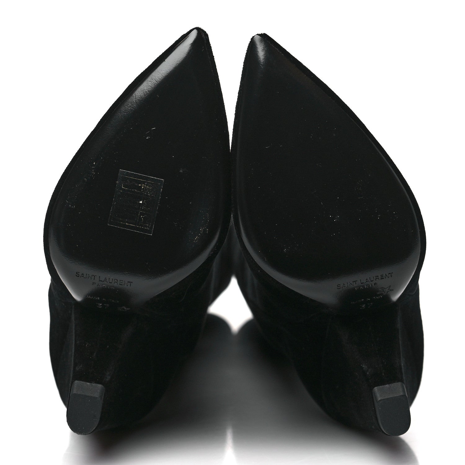 Saint Laurent Velvet Niki 105 Thigh High Boots 37 Black 4 of 5