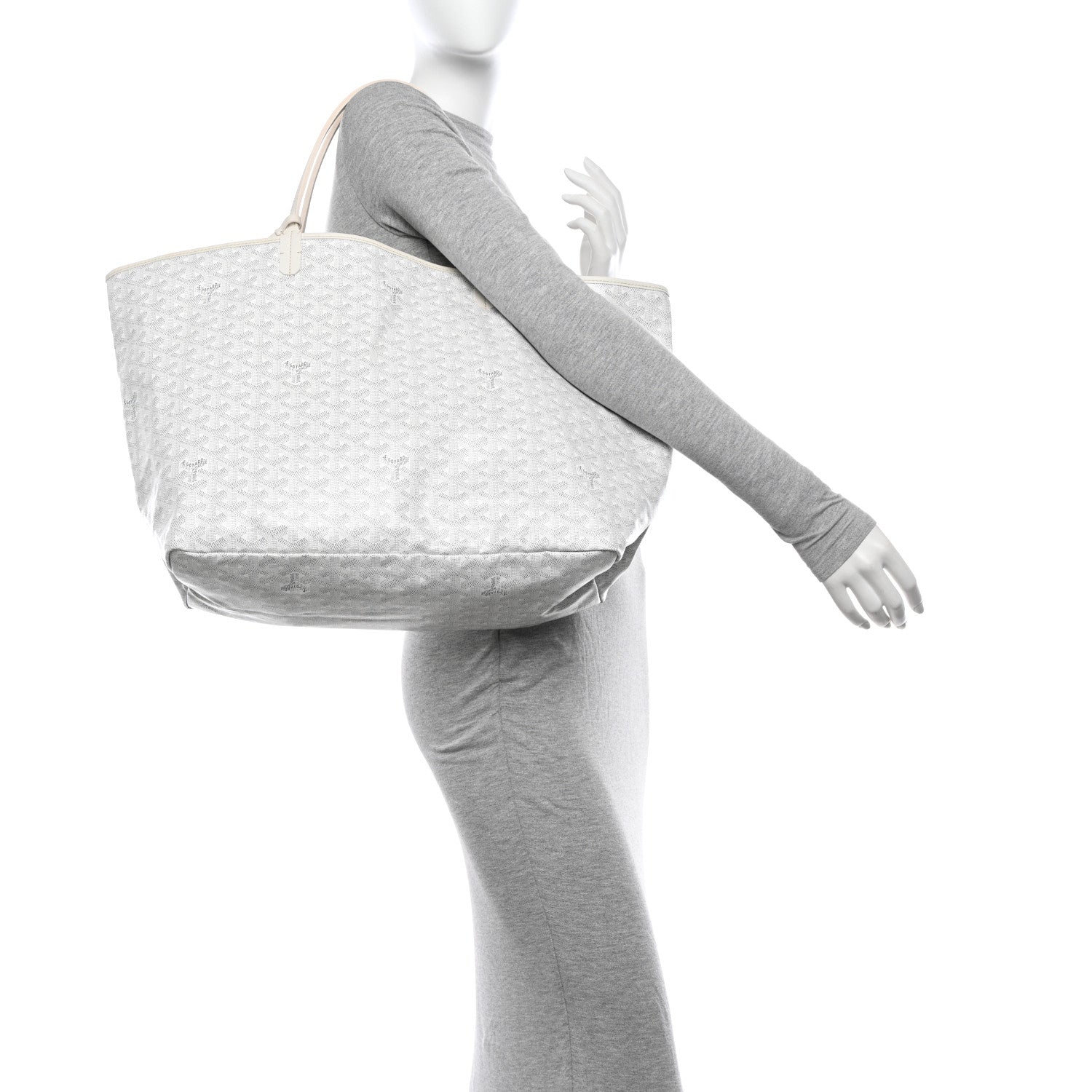 Goyard Goyardine Saint Louis GM White 2 of 12