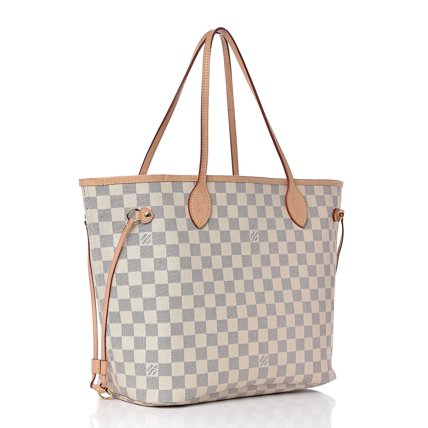 Damier Azur Neo Neverfull MM Rose Ballerine