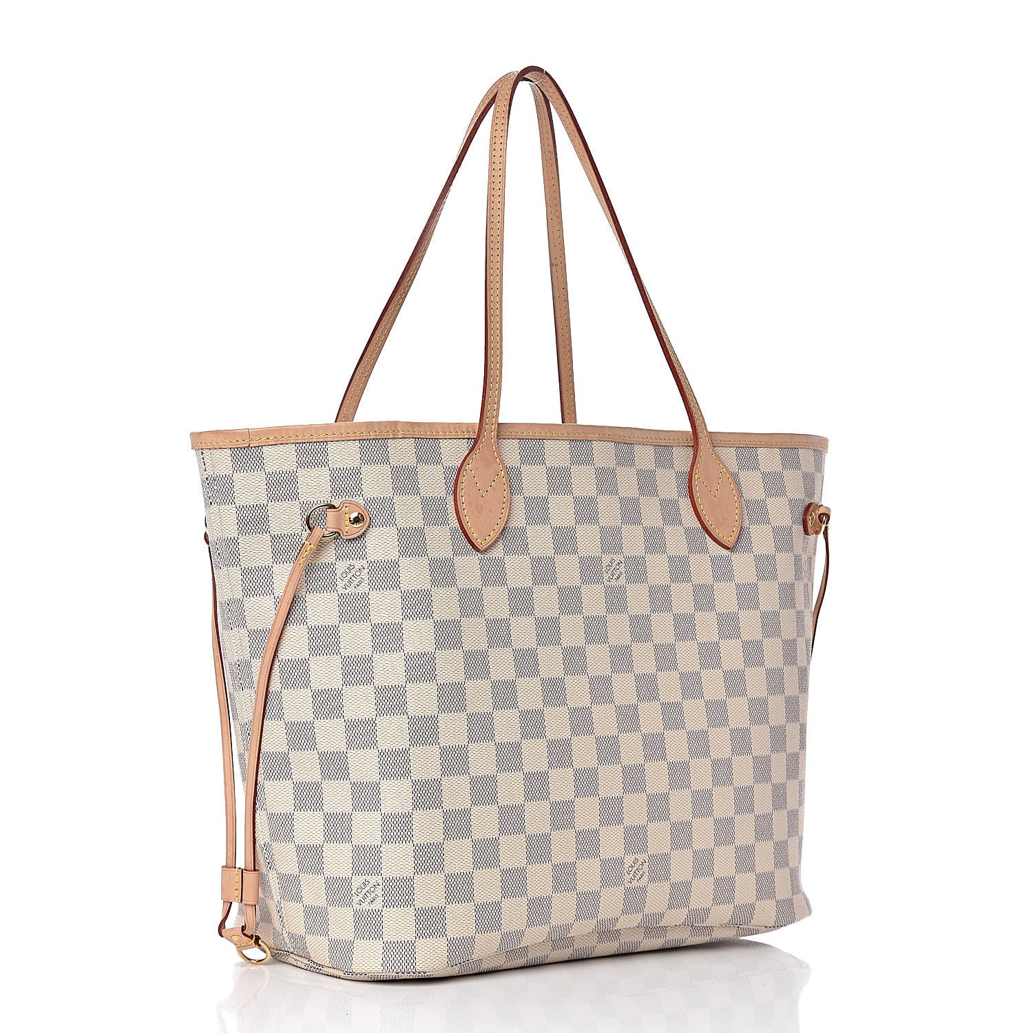 Louis Vuitton Damier Azur Neo Neverfull MM Rose Ballerine 3 of 18