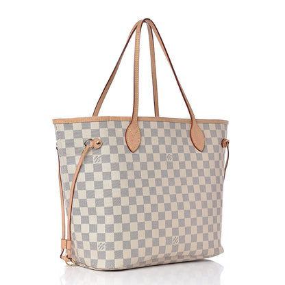 Louis Vuitton Damier Azur Neo Neverfull MM Rose Ballerine 3 of 18