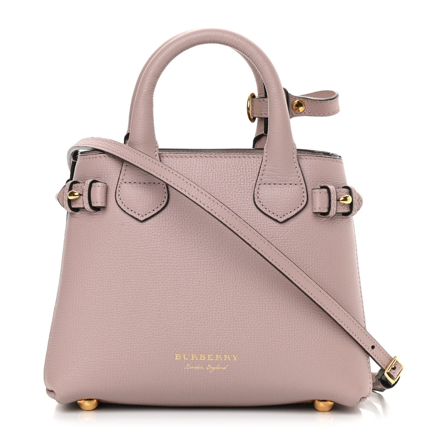 Grainy Calfskin House Check Baby Banner Tote Pale Orchid