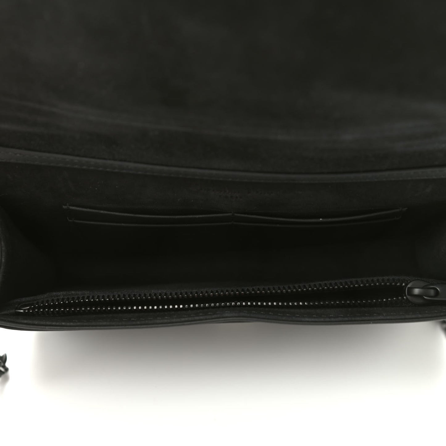 Ultra Matte Calfskin Diorama Wallet on Chain Pouch Black