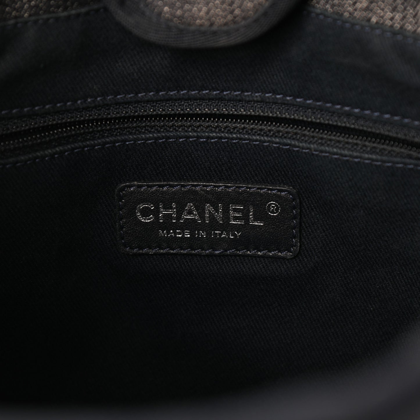 Denim Mini Deauville Tote Dark Blue