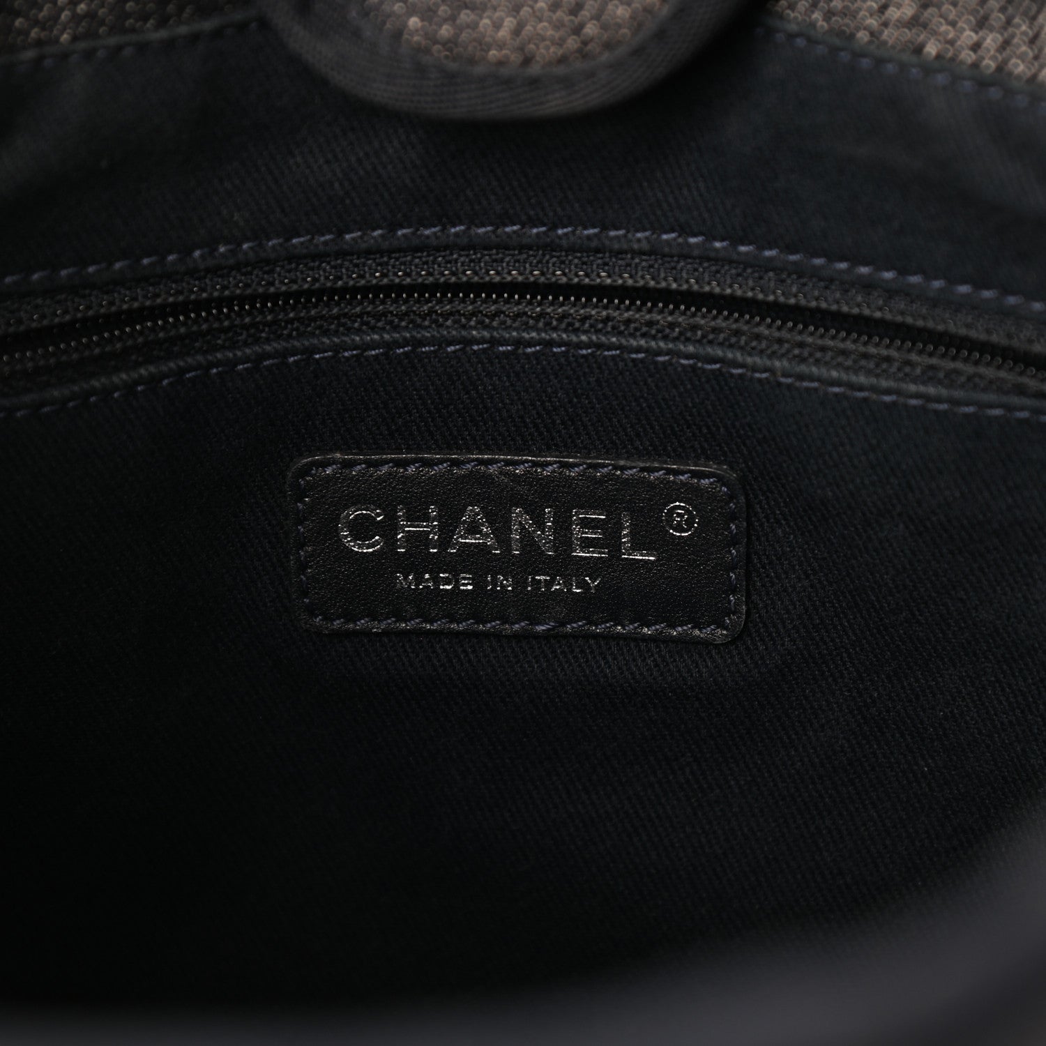 Chanel Denim Mini Deauville Tote Dark Blue 6 of 10