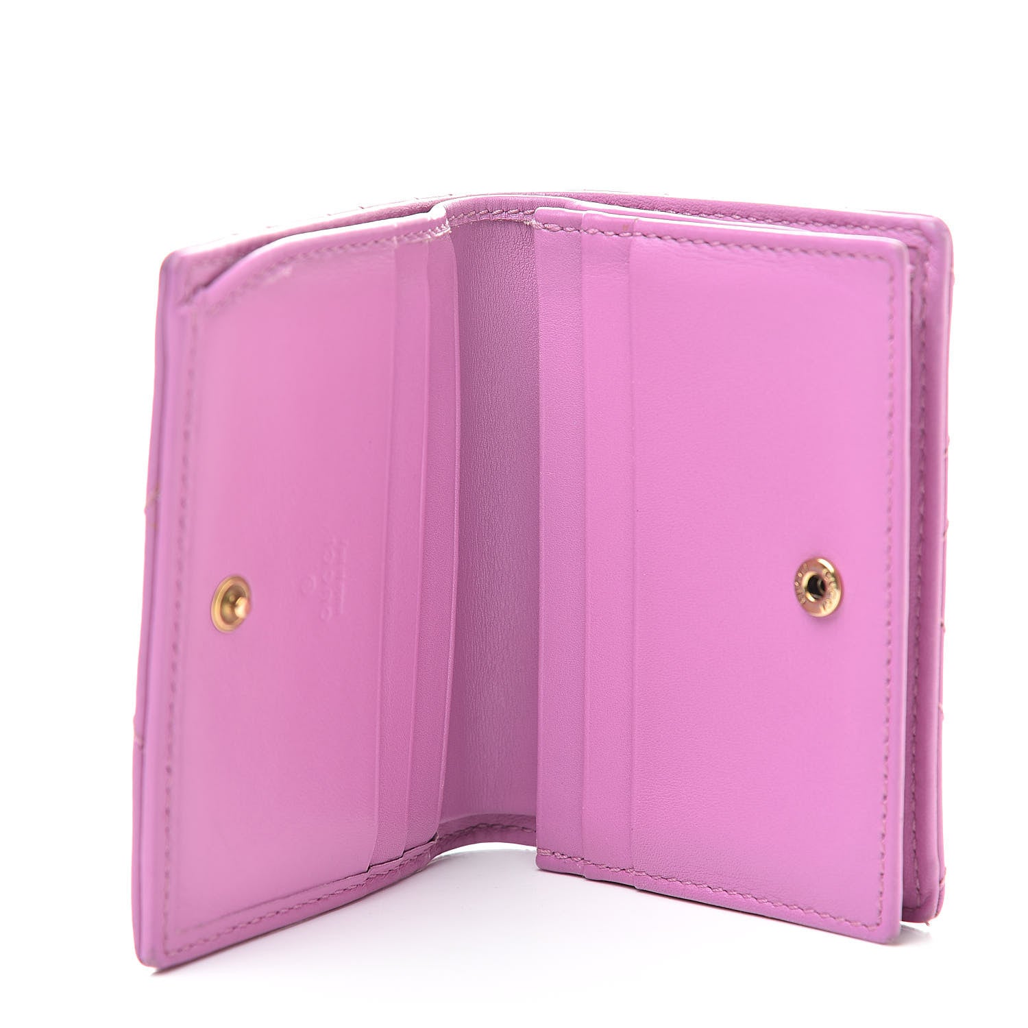 Gucci Calfskin Matelasse GG Marmont Card Case Candy Mousse 5 of 12