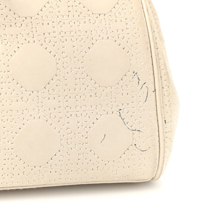 Christian Dior Lambskin Cannage Soft Lady Dior Satchel White 23 of 23