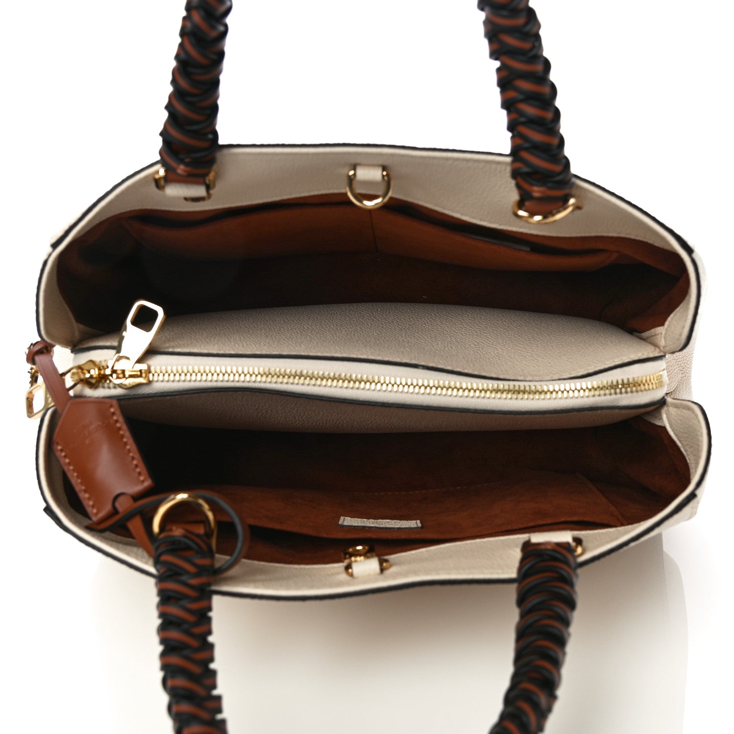 Louis Vuitton Empreinte Braided Montaigne MM Creme Beige Caramel 4 of 7