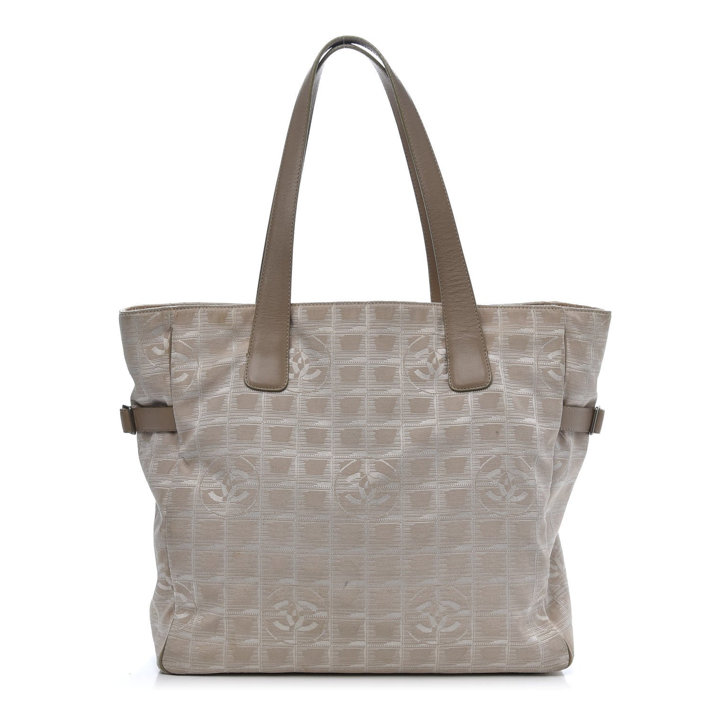 Nylon Medium Travel Tote Beige