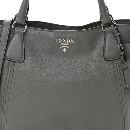 Prada Vitello Daino Side Pocket Tote Marmo 9 of 18