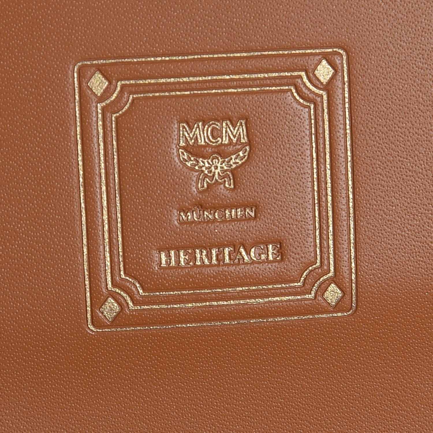 MCM Visetos Heritage Continental Flap Wallet Cognac 6 of 10